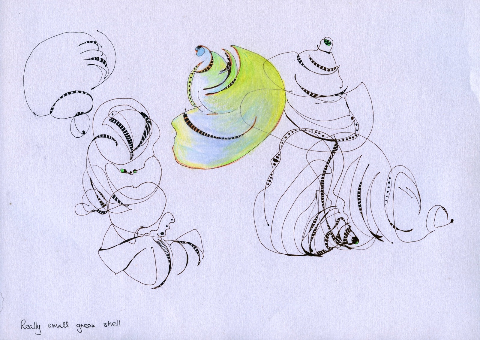 Really small green shell